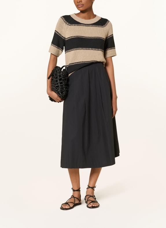 darling harbour Strickshirt taupe /black