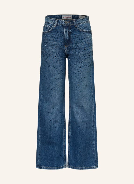 VINGINO Jeans mit Schmucksteinen 154 blue vintage