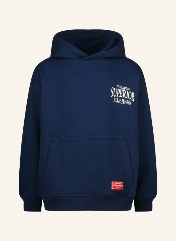 VINGINO Bluza z kapturem NOKA GRANATOWY / CIEMNOCZERWONY / BIAŁY