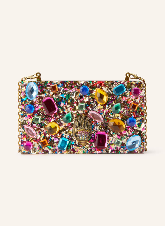KURT GEIGER Shoulder bag with gemstones BLUE / PINK / ORANGE