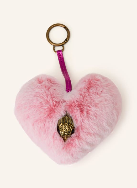 KURT GEIGER Taschenanhänger HEART ROSA / GOLD / PINK