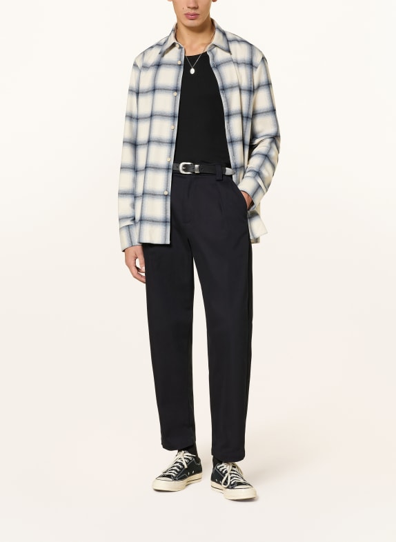 DRYKORN Flanellen overhemd GAUNT Comfort Fit CRÈME / LICHTBLAUW / DONKERBLAUW