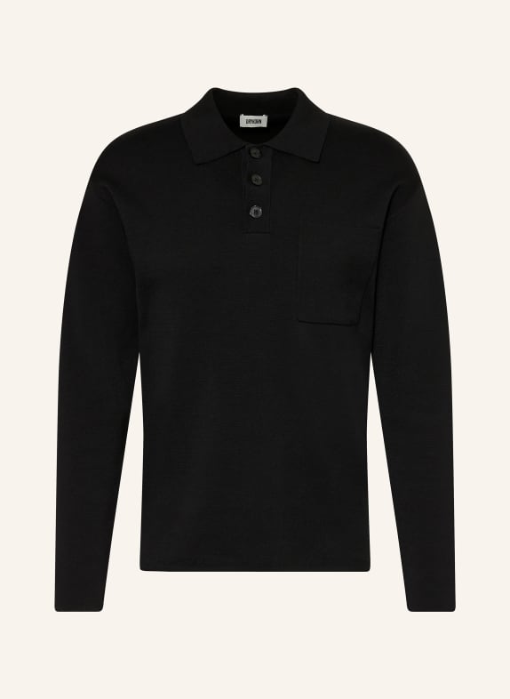 DRYKORN Strick-Poloshirt ELIASO SCHWARZ