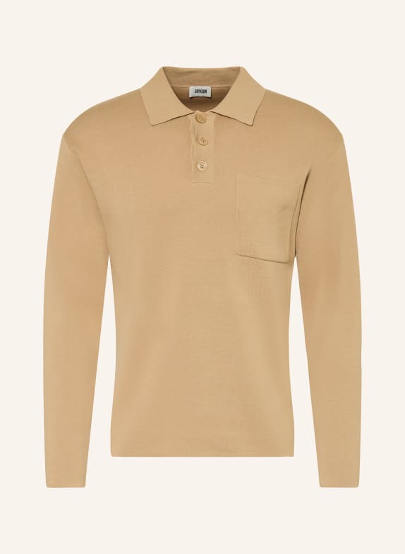 DRYKORN Strick-Poloshirt ELIASO CAMEL