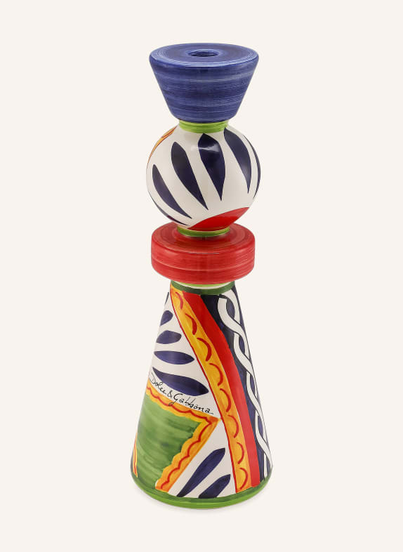 DOLCE & GABBANA CASA LARGE candle holder YELLOW / RED / BLUE