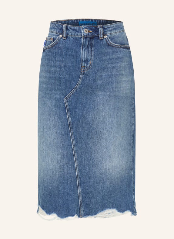 HUGO GADELE denim skirt BLUE