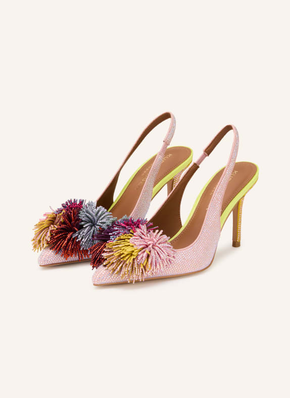 KURT GEIGER slingback pumps PINK / SILVER / DARK YELLOW