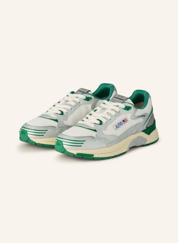 AUTRY HYPERWAY LOW sneaker SILVER / GREEN / WHITE