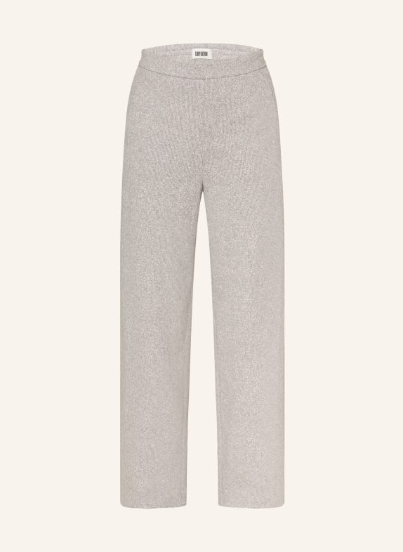 DRYKORN FAE pants LIGHT GRAY / WHITE