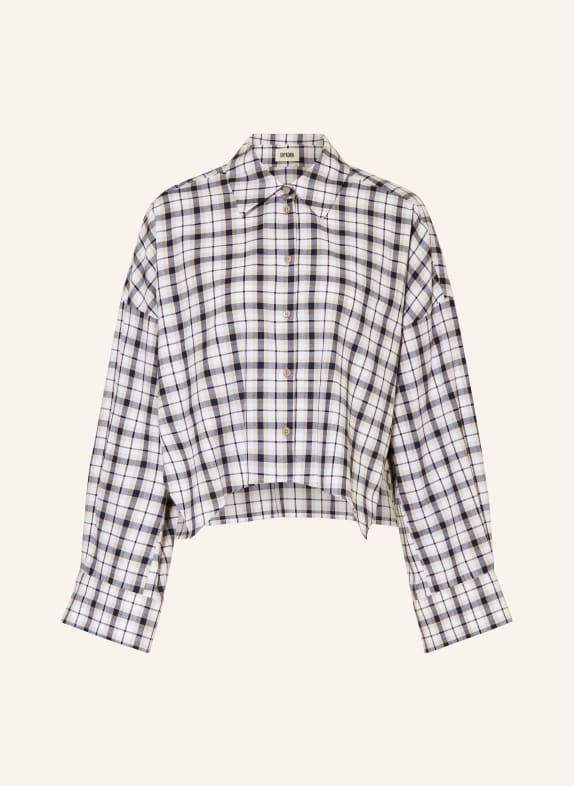 DRYKORN Hemdbluse OSHIA WEISS / BEIGE / BLAU