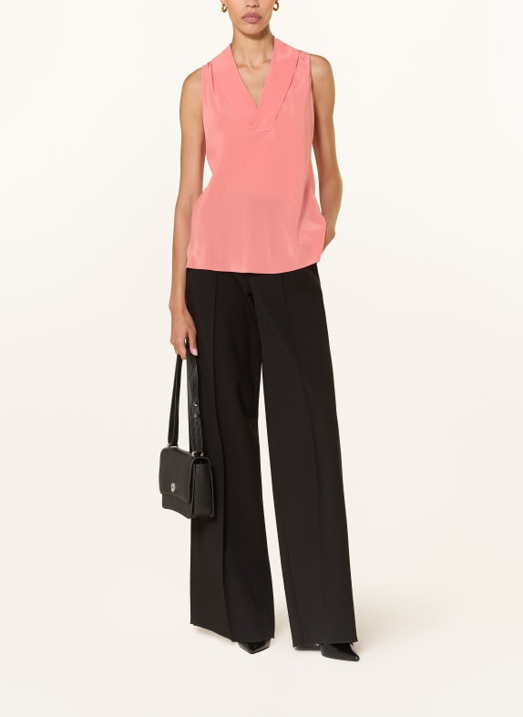 BOSS Blouse BOLARU van zijde ZALM