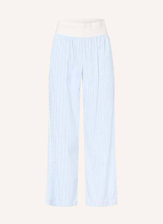 adidas Originals Tréninkové kalhoty ESSENTIALS BÍLÁ / TMAVĚ MODRÁ