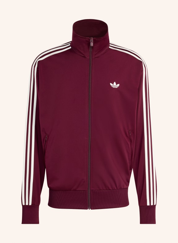 adidas Originals Tréninková bunda FIREBIRD TMAVĚ ČERVENÁ / BÍLÁ