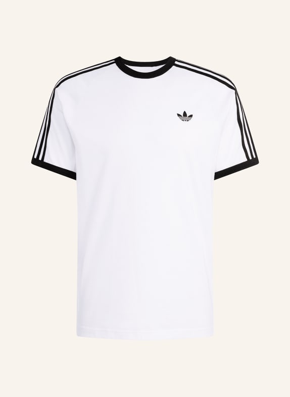 adidas Originals T-Shirt 3-STREIFEN WEISS / SCHWARZ