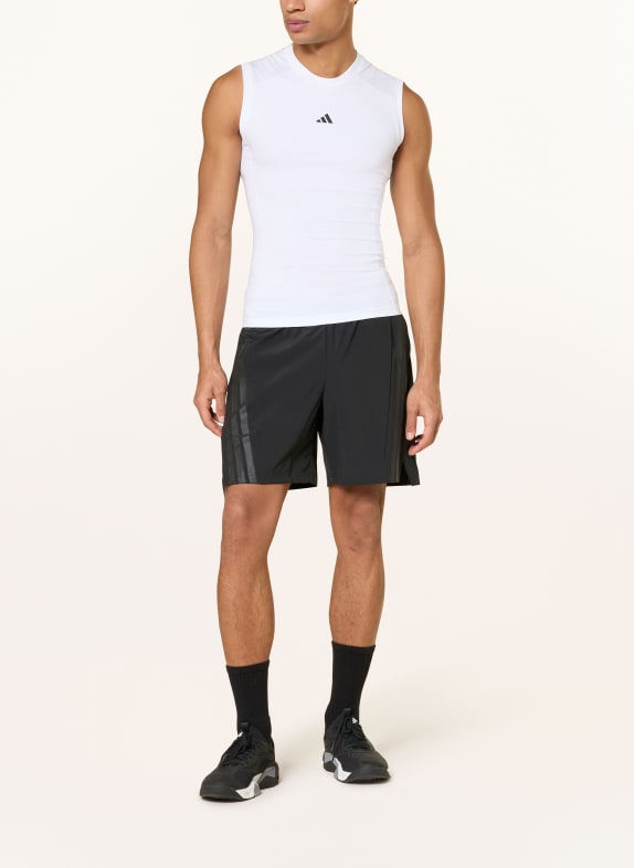 adidas Funkcja TECHFIT COMPRESSION BIAŁY