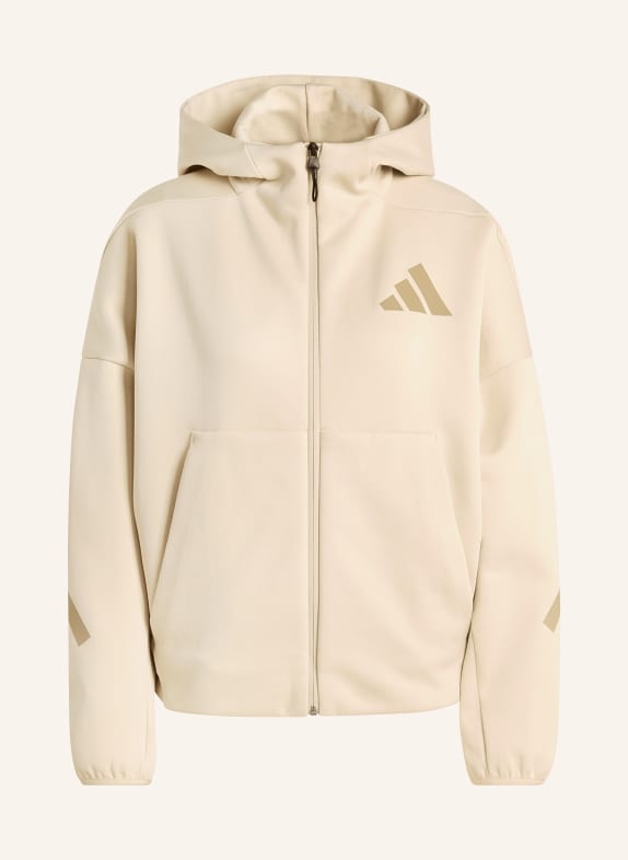 adidas Z.N.E. sweatshirt jacket LIGHT BROWN