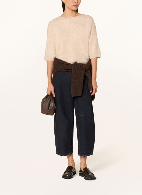 darling harbour Cashmere-Pullover mit 3/4-Arm Sand Melange