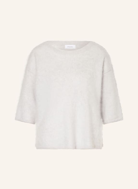 darling harbour Cashmere-Pullover mit 3/4-Arm LIGHT GREY MELANGE