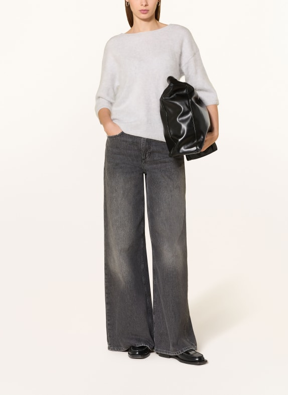 darling harbour Kasjmier trui met 3/4 mouwen LIGHT GREY MELANGE
