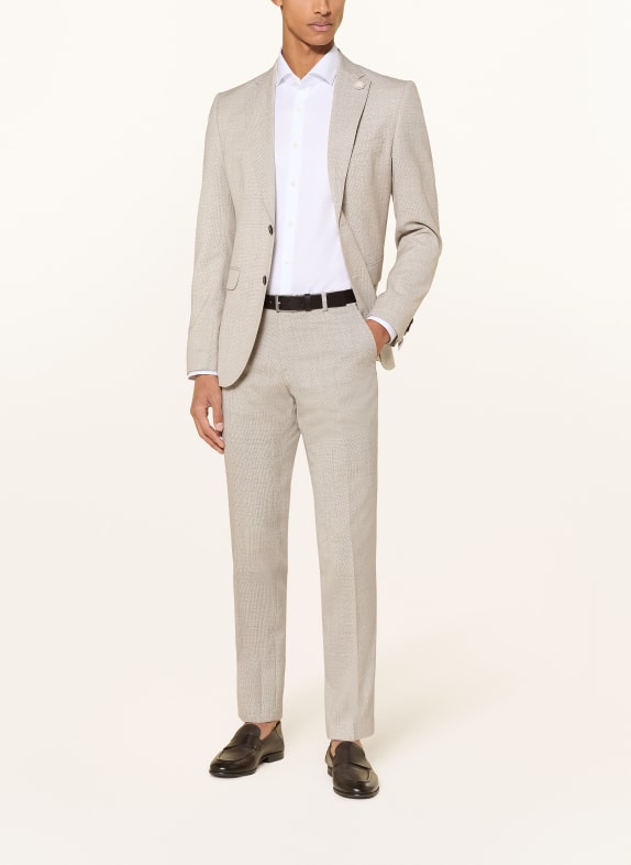 CG - CLUB of GENTS Pakbroek CG PACO Slim Fit 71 HELLBRAUN