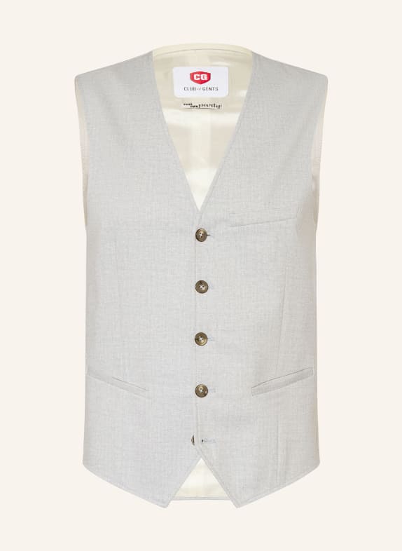 CG - CLUB of GENTS Anzugsweste CG PLUM Slim Fit 61 HELLBLAU