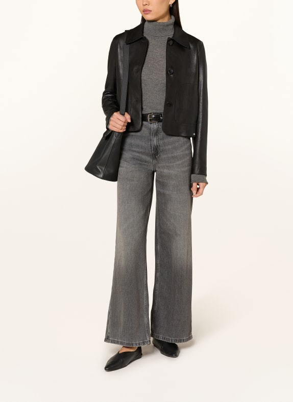 MILESTONE Lederjacke MSCANNA SCHWARZ