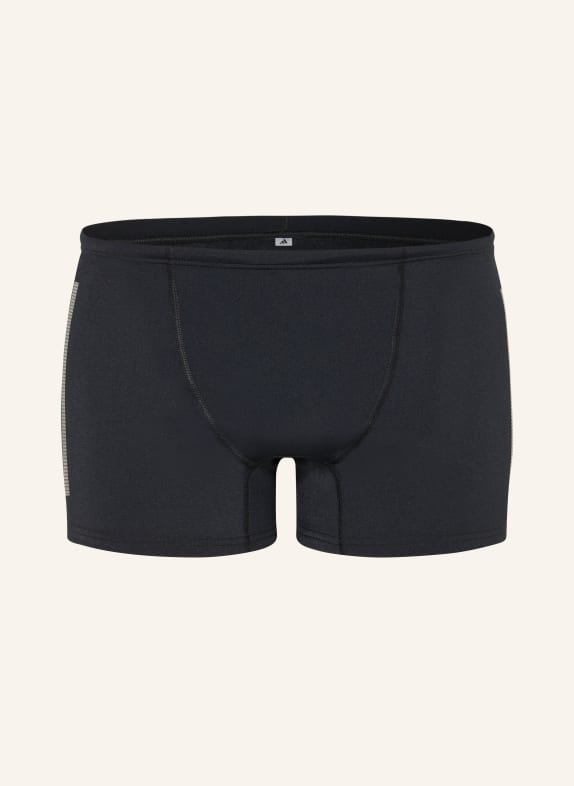 adidas Badeshorts RIPSTREAM SCHWARZ / NEONROT