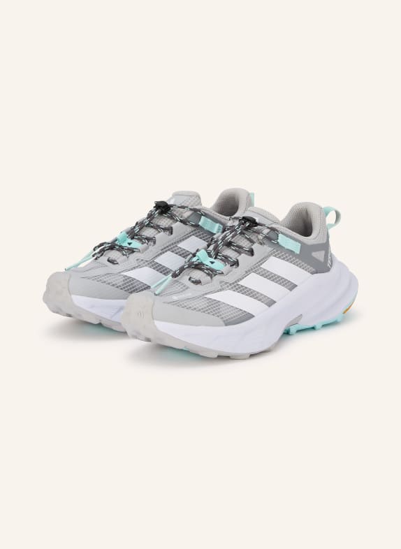 adidas TERREX TERREX FREEHIKER SL GTX hiking boots LIGHT GRAY / TURQUOISE / WHITE