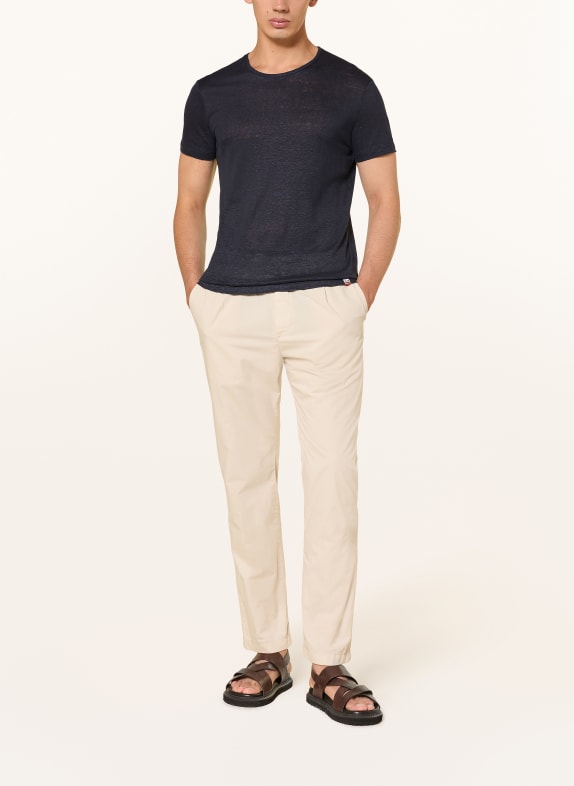 ORLEBAR BROWN Linnen T-shirt DONKERBLAUW