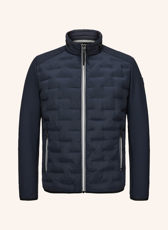 MILESTONE Prošívaná bunda MSNERANO z kombinace materiálů s izolací DUPONT™ SORONA® TMAVĚ MODRÁ