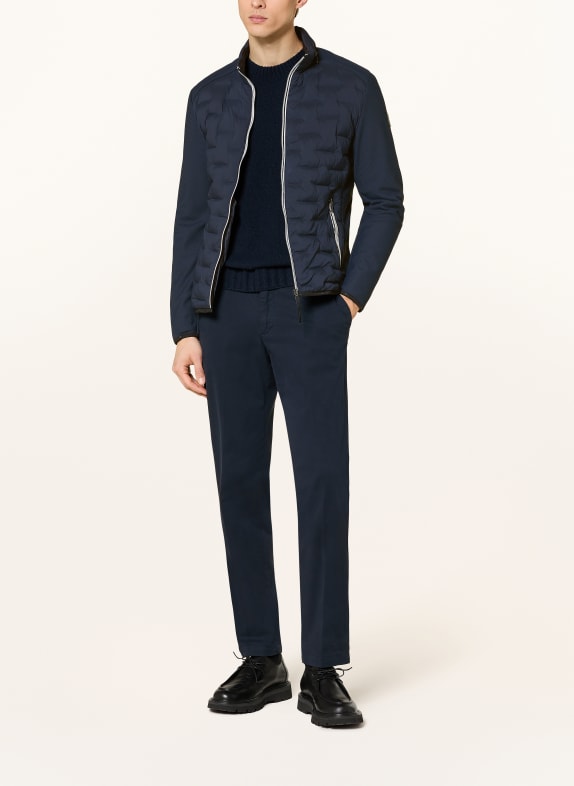 MILESTONE MSNERANO quilted jacket in a material blend with DUPONT™ SORONA® insulation DARK BLUE