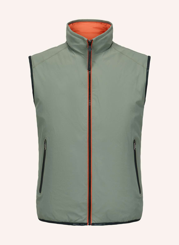 MILESTONE MSSILVANO reversible vest GREEN