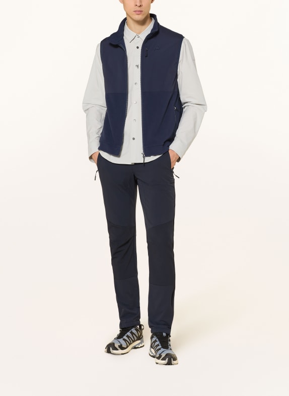 Schöffel Hybride bodywarmer ASH DONKERBLAUW