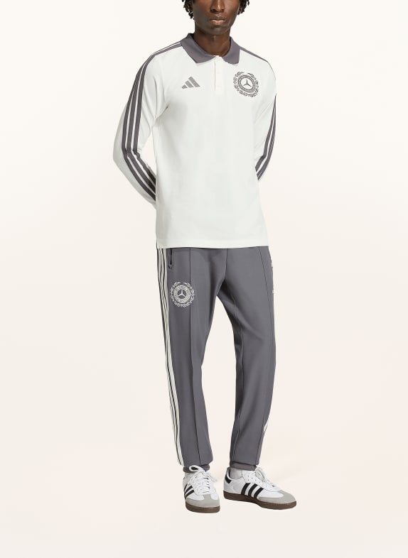 adidas Piqué-poloskjorte MERCEDES - AMG PETRONAS FORMULA ONE TEAM CREME / MØRKEGRÅ