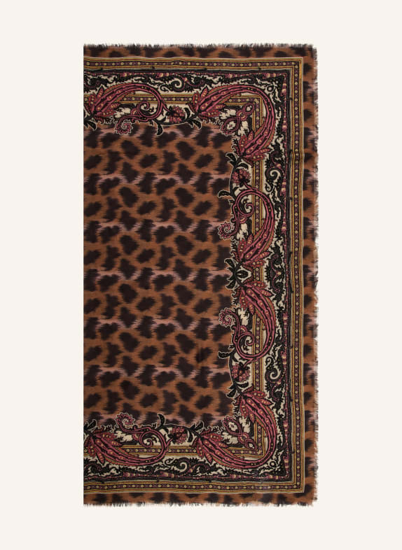 ETRO Tuch AIDA BRAUN / GELB / SCHWARZ