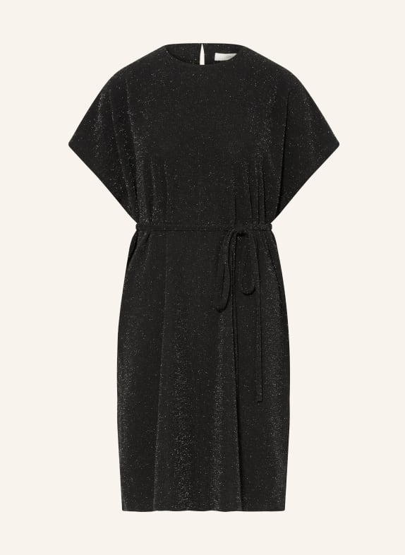 SELECTED Femme Cocktailkleid mit Glitzergarn SCHWARZ