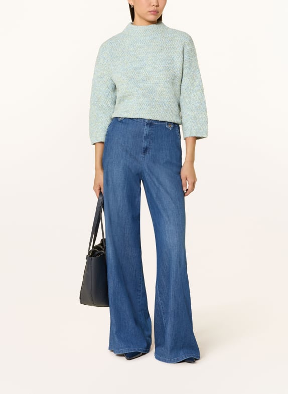 CARTOON Pullover mit 3/4-Arm HELLBLAU / HELLGRÜN
