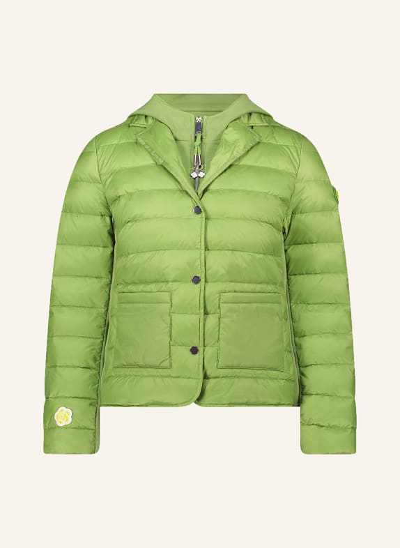 CARTOON Steppjacke mit herausnehmbarer Blende HELLGRÜN
