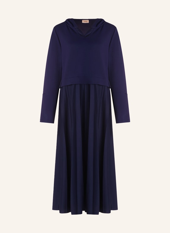 CARTOON Kleid mit Plissees DUNKELBLAU