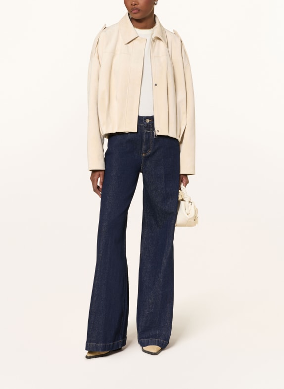 MRS & HUGS Jacke in Lederoptik CREME