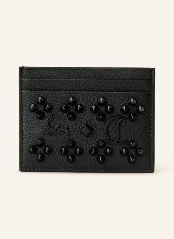 Christian Louboutin Etui na karty z nitami CZARNY