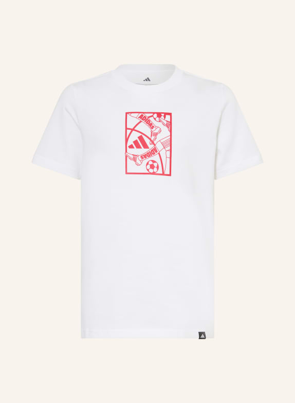 adidas Tričko FOOTBALL BÍLÁ / ČERVENÁ