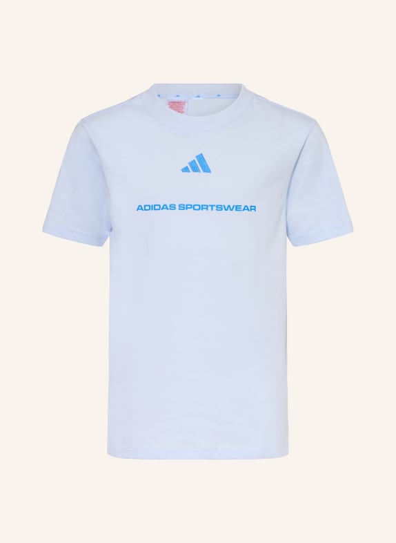adidas T-Shirt SLOGAN HELLBLAU