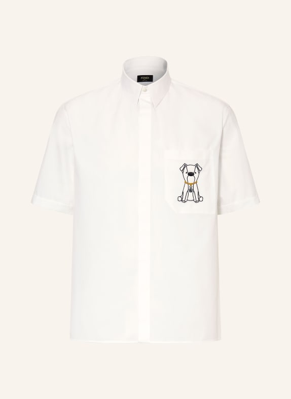 FENDI Short-sleeved Comfort Fit shirt WHITE