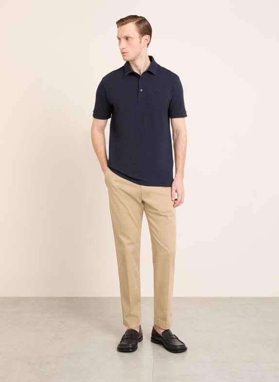 ETRO piqué polo shirt DARK BLUE