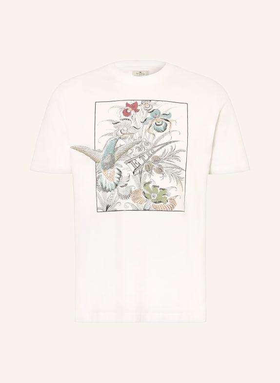 ETRO koszulka BIAŁY / PETROL