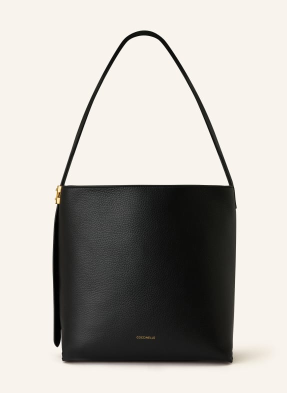 COCCINELLE torba na ramię CZARNY / ZŁOTY