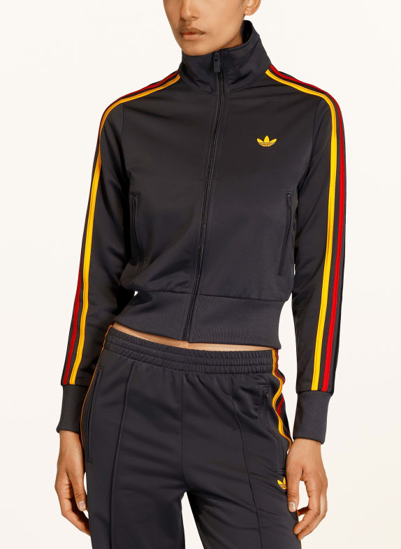 adidas Originals Trainingsjack FIREBIRD CLASSIC DONKERGRIJS / ROOD / DONKERGEEL