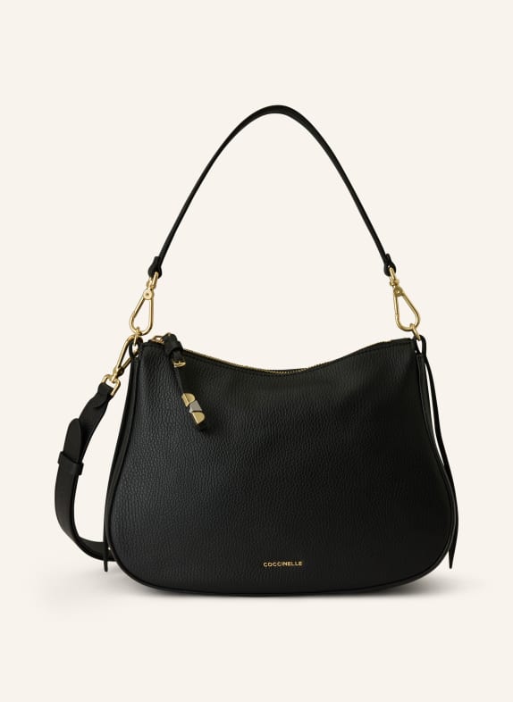 COCCINELLE torba z kieszenią CZARNY / ZŁOTY