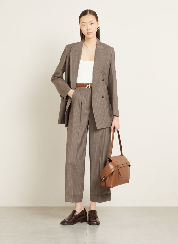 Max Mara 7/8-broek MANETTA TAUPE / CRÈME